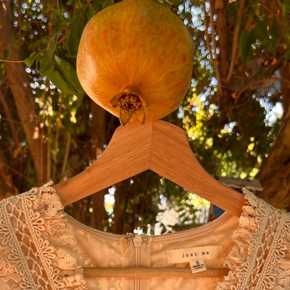 Just Me Tiered Ruffled Lace Maxi Dress Size S - Picture 4 of 5